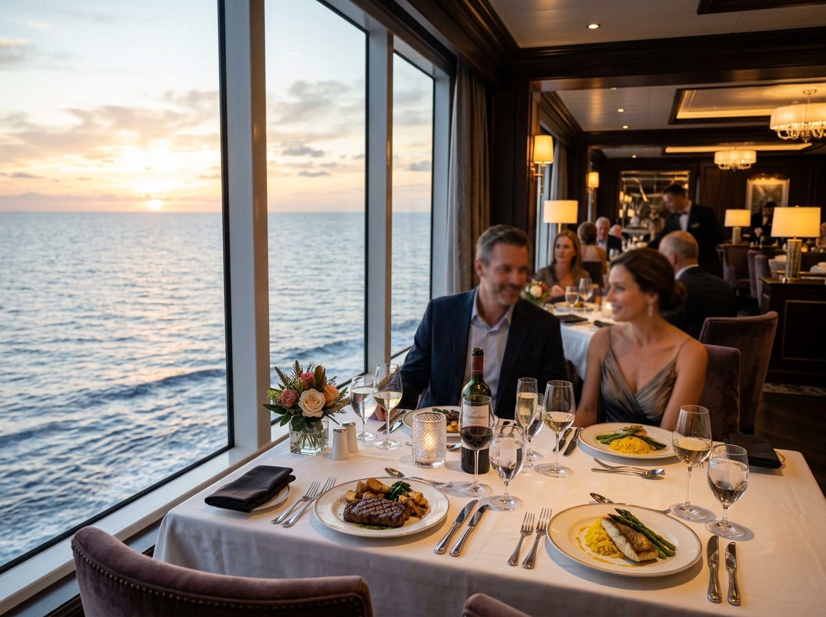 Fine Dining aboard a cruise ship